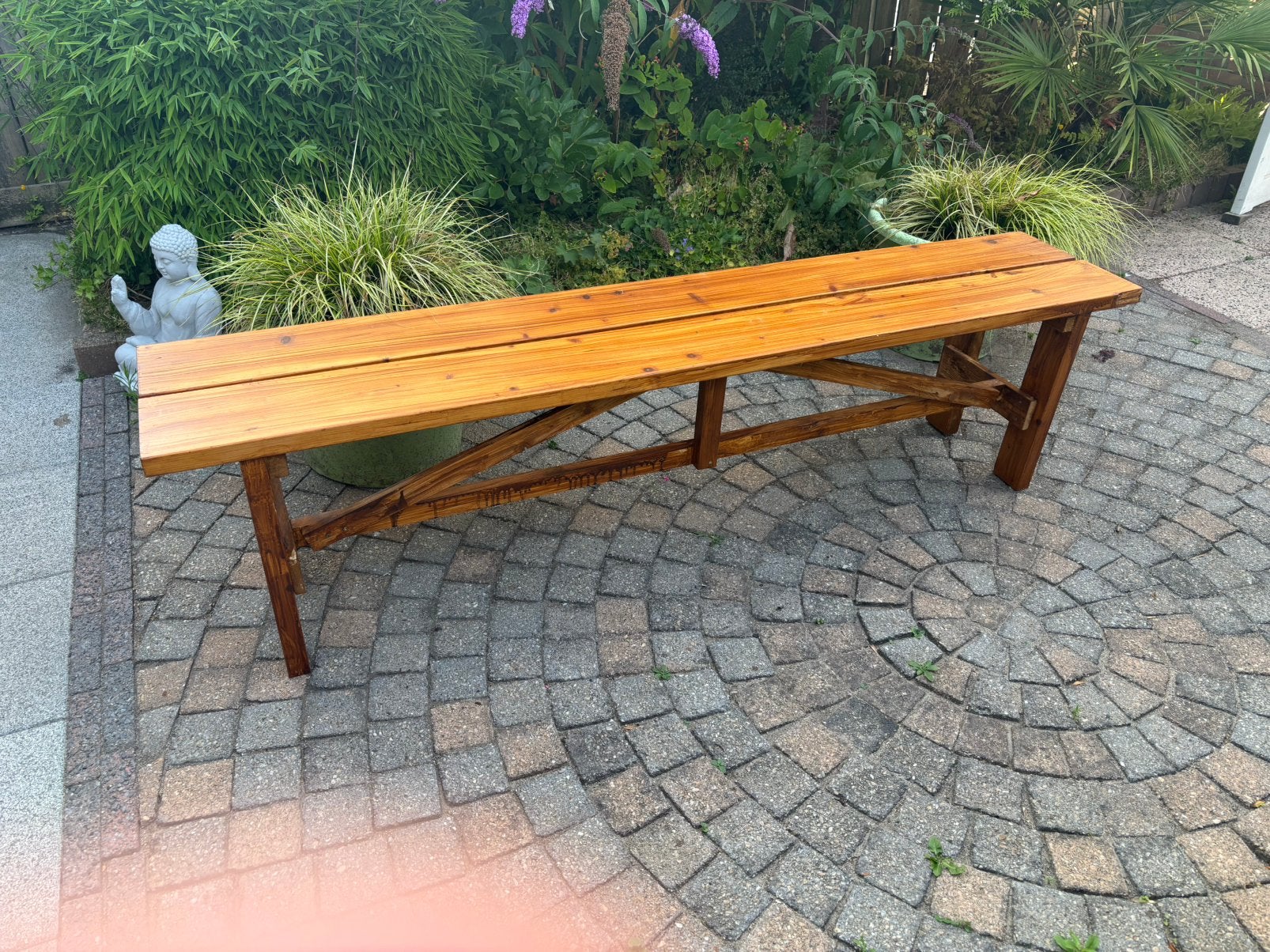 Tuinbank van 180 cm, Tuin en Terras, Tuinbanken, Ophalen, Nieuw, Hout