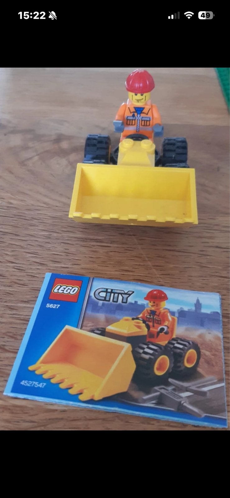 Lego City Graafmachine 5627 met minifiguur en handleiding, Ophalen of Verzenden, Gebruikt