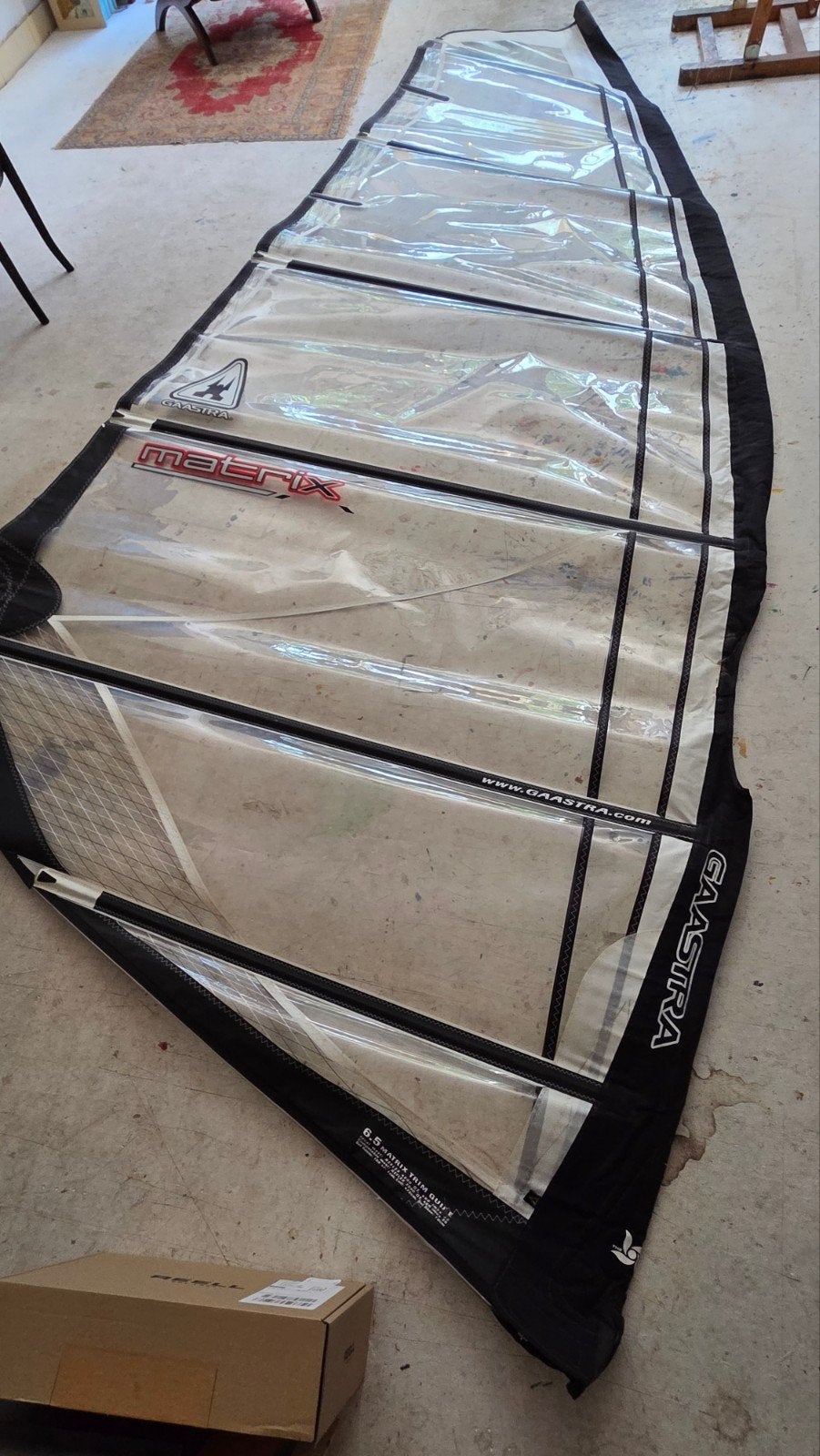 Gaastra Matrix 6.5m² windsurfzeil, Watersport en Boten, Windsurfen, Ophalen, Gebruikt, Gaastra, 5 tot 6.5 m²