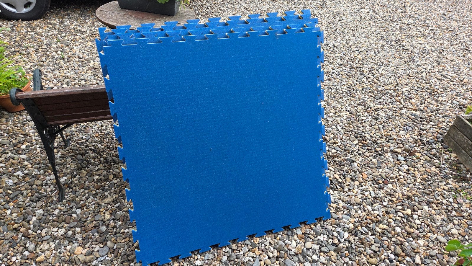 Puzzelmatten 1m2, 2cm dik - Ideaal voor sport en zwembad, Ophalen, Gebruikt