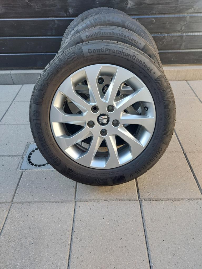 Originele seat velgen op zomerbanden 205/55/16, Ophalen of Verzenden, Nieuw, Seat
