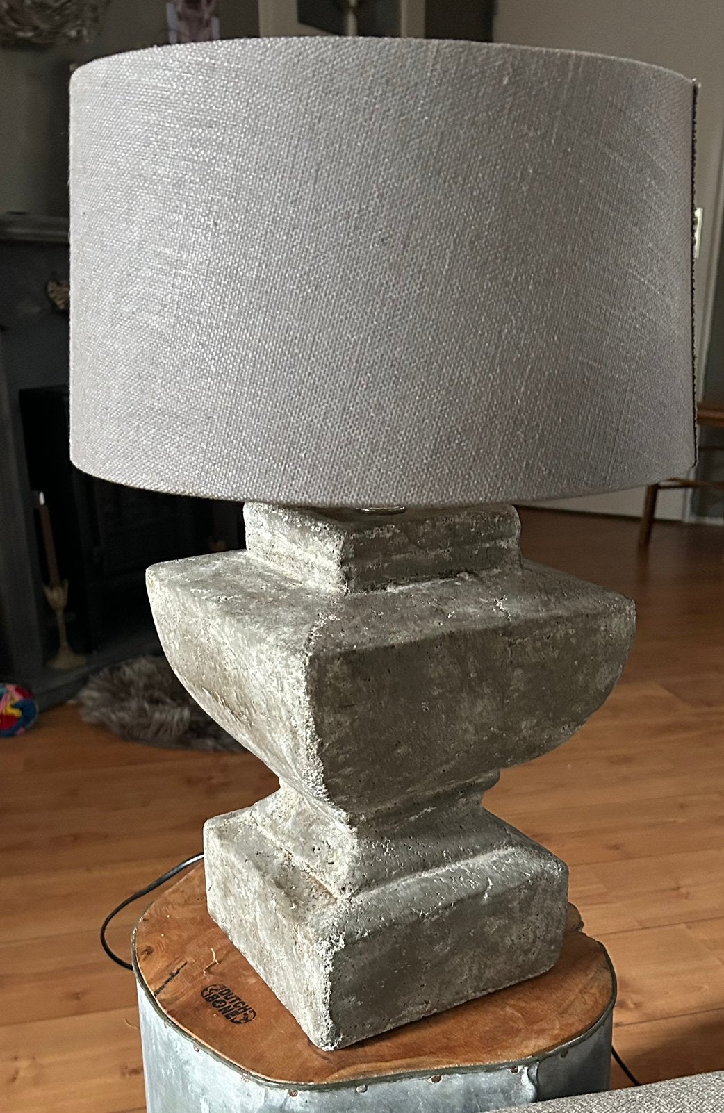 Prachtige zware baluster lamp 50 cm hoog, Ophalen, Zo goed als nieuw