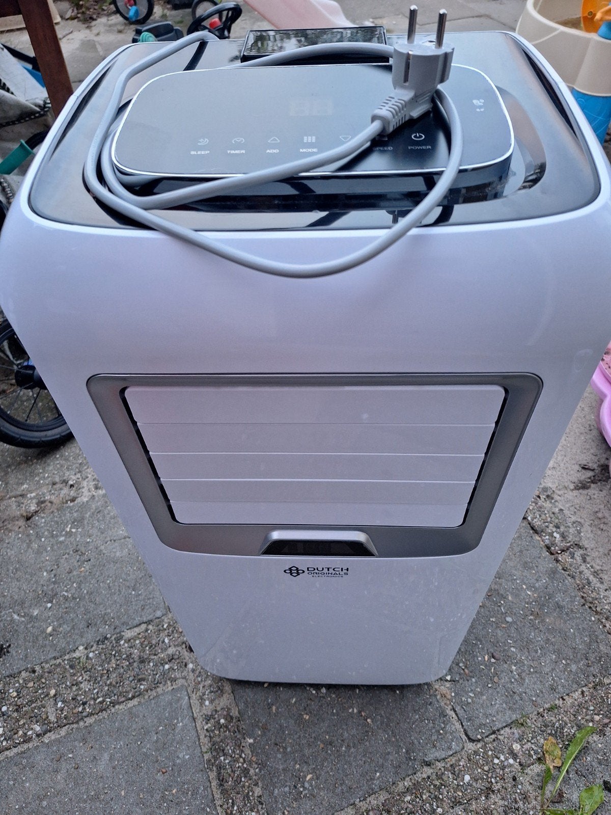 Mobiele airco 12000 BTU met slang en raaminzet, Ophalen, Gebruikt, Afstandsbediening, Koelen en Ontvochtigen