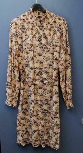 Rue de Femme blouse jurk creme + roze bloemetjes S nr 35868, Kleding | Dames, Rue de Femme, ., Ophalen of Verzenden, Zo goed als nieuw