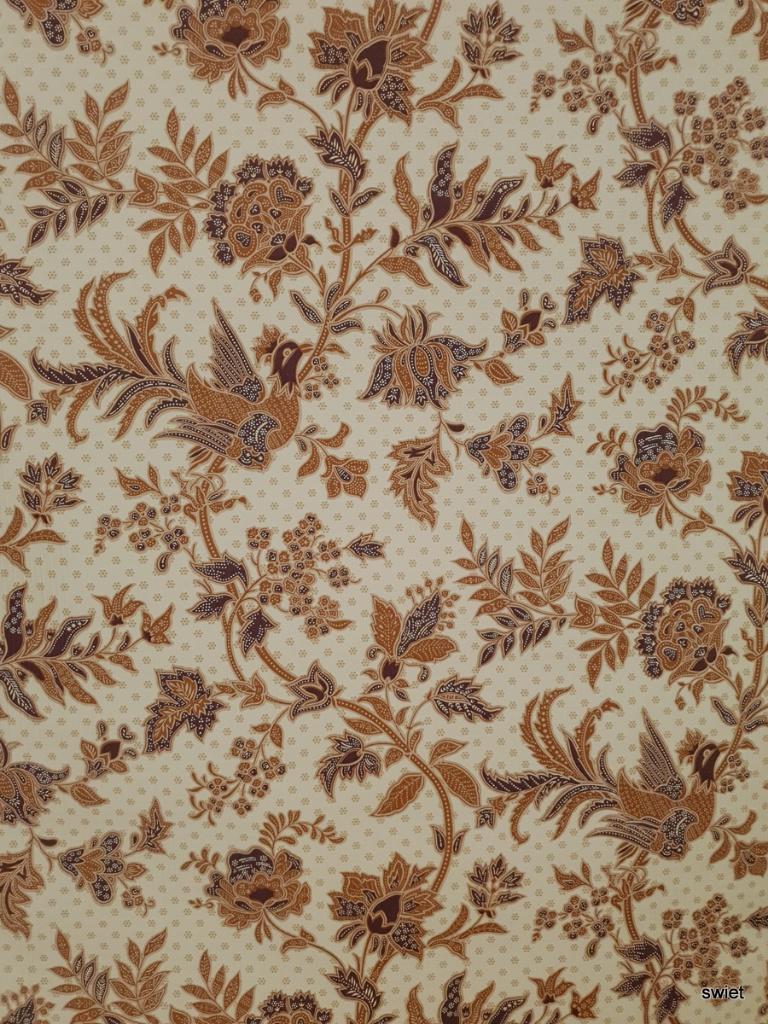 10343 Vintage behang met takken en vogels in guirlande swiet, Verzenden, Beige