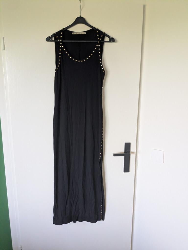 Chique jurk met split, maat 40, zeer goede staat, Kleding | Dames, Zwart, Ophalen of Verzenden, Zo goed als nieuw, ZUCCHERO