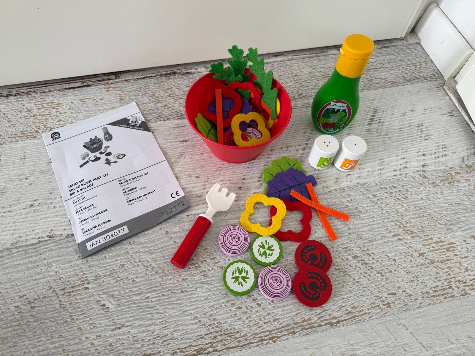 Play tive junior keukenset; salade, Ophalen of Verzenden, Nieuw, Overige materialen, Speelkeuken-accessoire