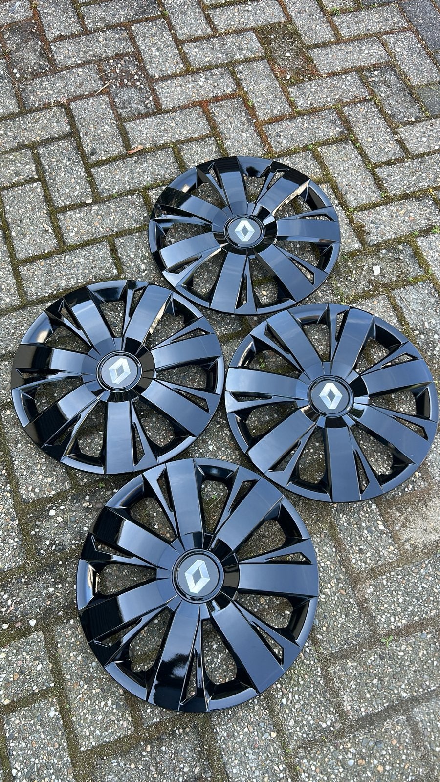Set Zwarte Renault Wieldoppen 14 inch, Ophalen of Verzenden, Nieuw
