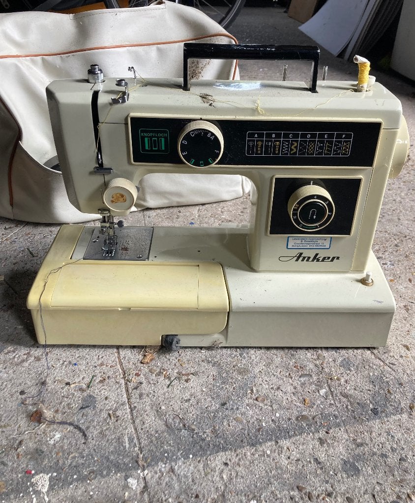 Naaimachine, Ophalen, Gebruikt