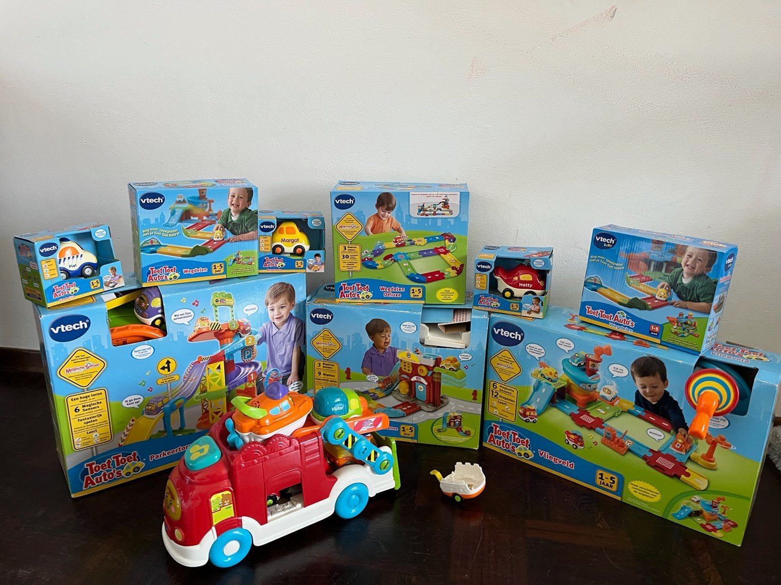 Grote VTech Toet Toet Auto's collectie met banen en meer, Ophalen of Verzenden, Zo goed als nieuw