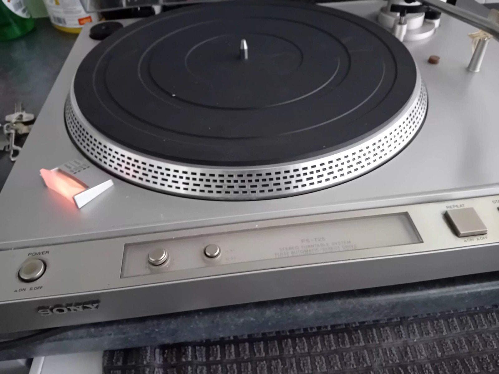 Sony Cassettedeck TC-U5 & Platenspeler PS-T25, Ophalen, Gebruikt, Automatisch, Platenspeler