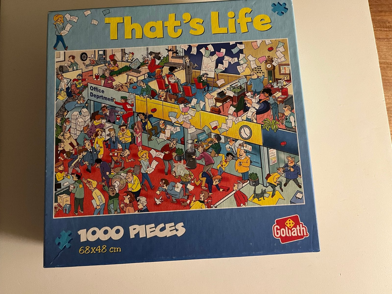 Goliath That's Life Office Department Puzzel 1000 stukjes, Hobby en Vrije tijd, Denksport en Puzzels, Ophalen of Verzenden, 500 t/m 1500 stukjes