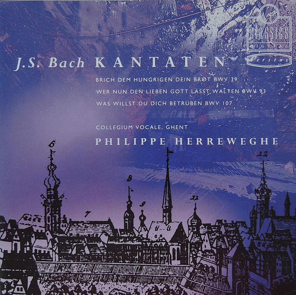 Cantates / Bach - Collegium Vocale Ghent / Herreweghe - 1993, Cd's en Dvd's, Ophalen of Verzenden, Zo goed als nieuw, Barok, Vocaal