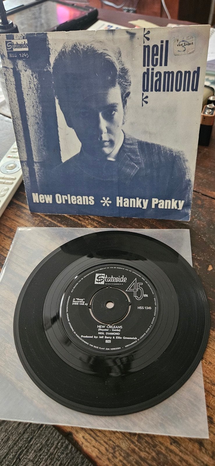 Neil Diamond-New Orleans 1967 vrij zaldzame Nederlandse pers, Gebruikt, 7 inch, Pop, Fotohoes