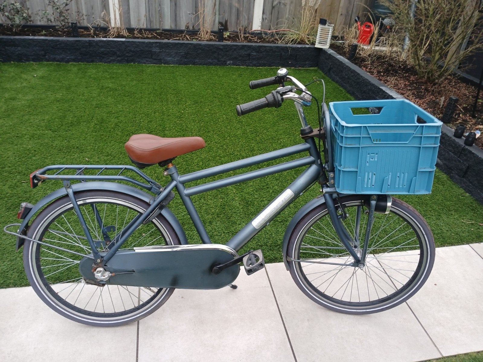 Static met Krathouder en Krat 24 Inch, Fietsen en Brommers, Fietsen | Jongens, Ophalen, Versnellingen, Static, Gebruikt