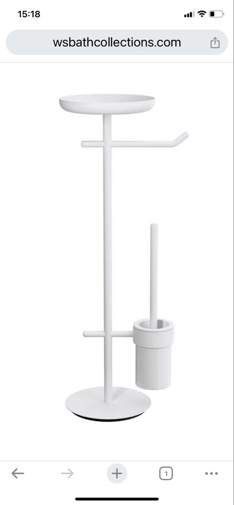 LineaBeta Toiletbutler - Wit, met toiletrolhouder en borstel, Ophalen of Verzenden, Nieuw, Wit, Overige typen