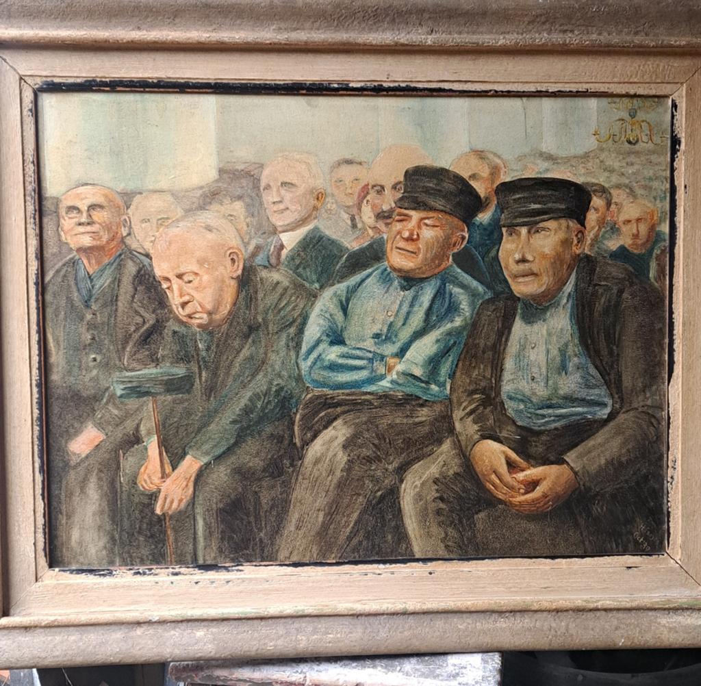 Zeer fraai olie op board 1930 gesigneerd, Antiek en Kunst, Kunst | Schilderijen | Klassiek, Ophalen