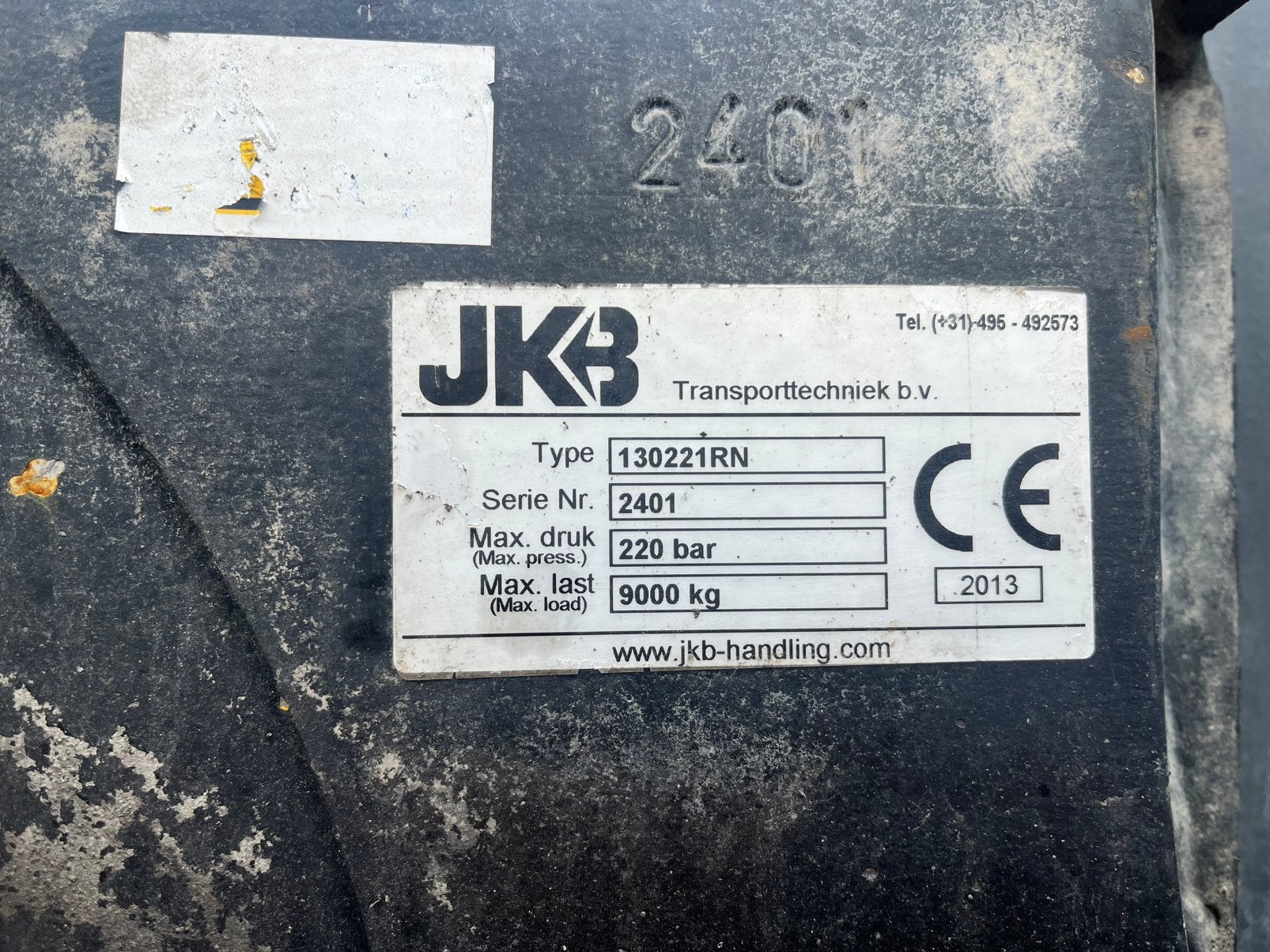 Rotator JKB 12-ton Linde, Ophalen