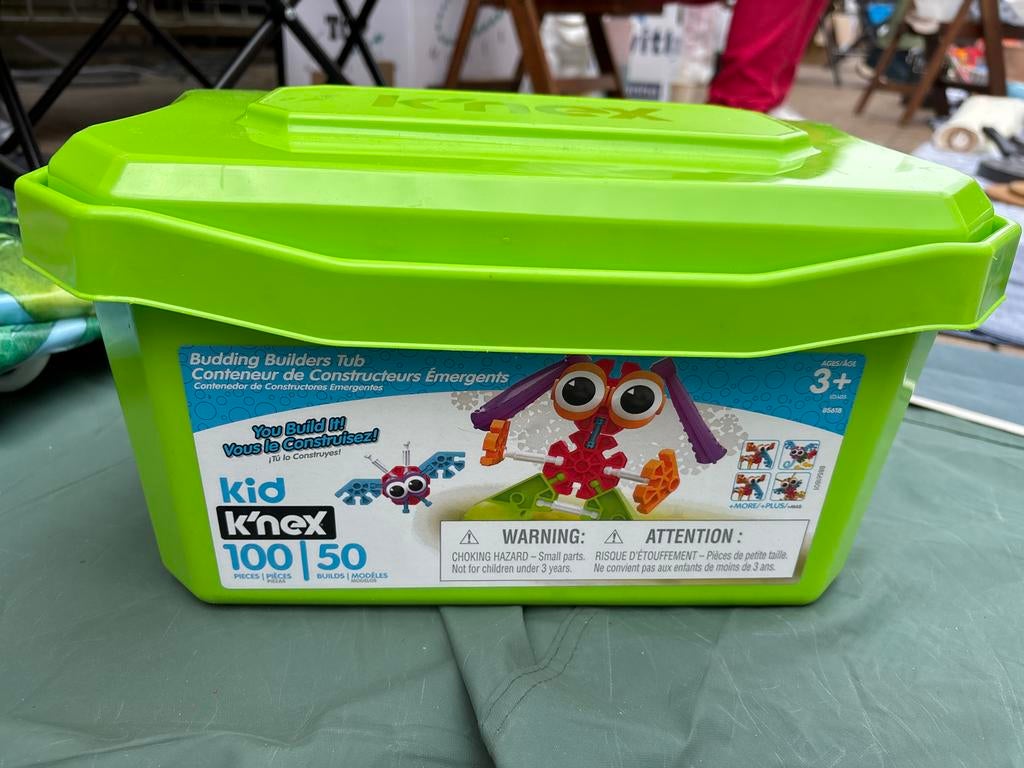 Kid K'nex Budding Builders Tub - 100 onderdelen, Kinderen en Baby's, Speelgoed | Bouwstenen, Ophalen, Zo goed als nieuw, K'nex