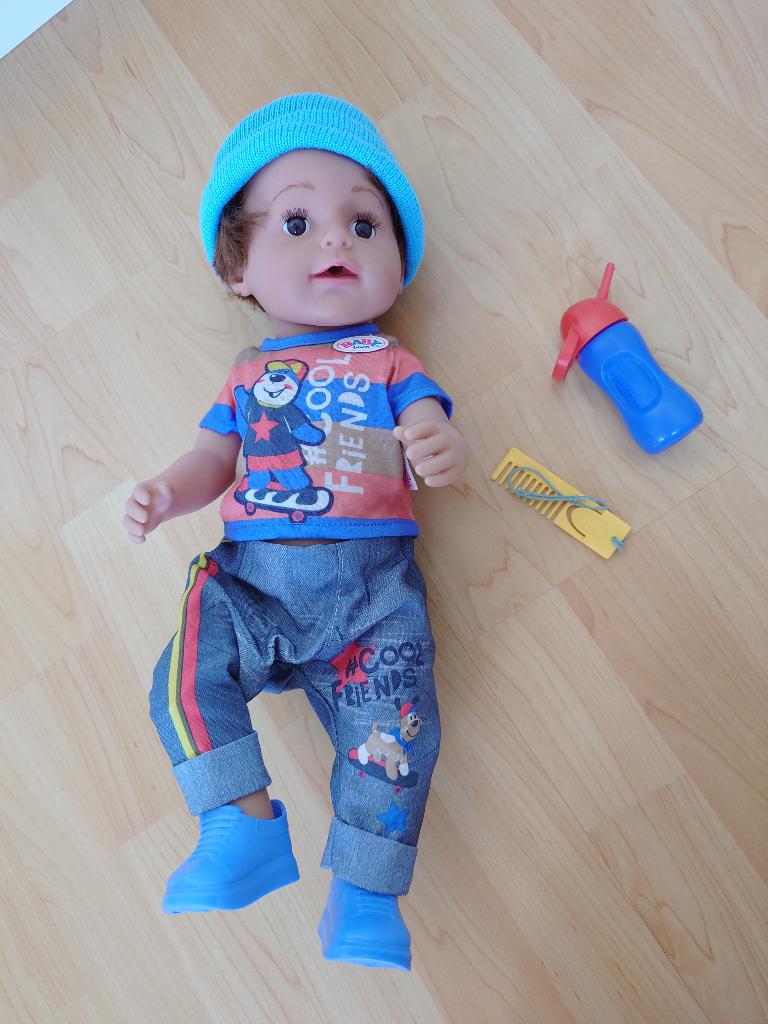 Baby Born Broer, Ophalen of Verzenden, Zo goed als nieuw, Babypop
