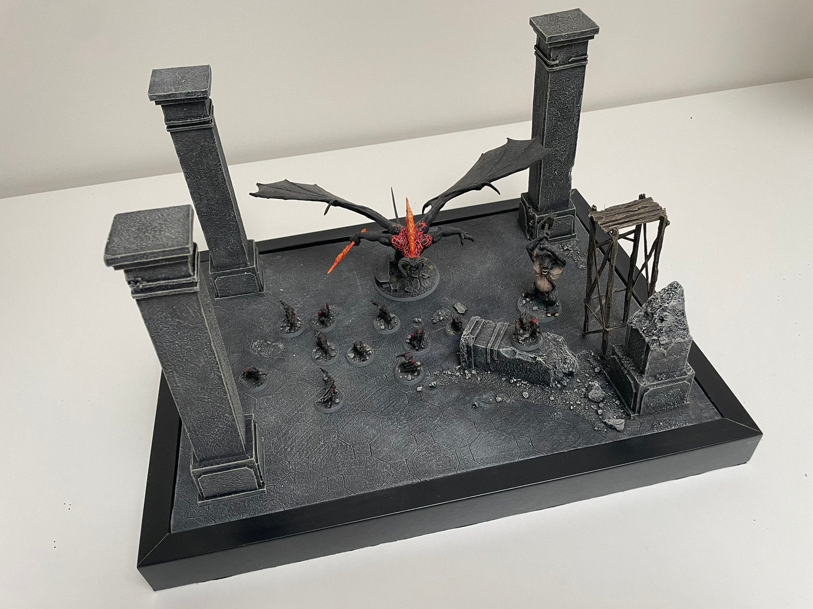 LOTR wargame diorama Moria incl figuren, Ophalen of Verzenden