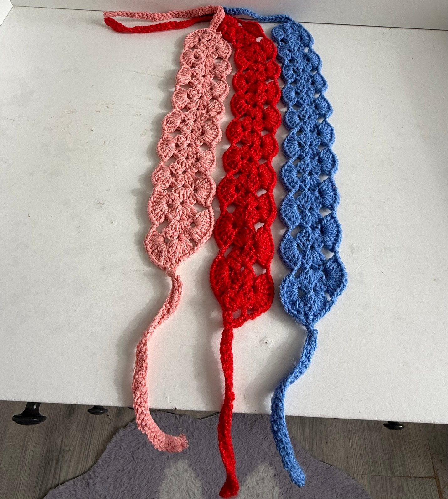 haarbandje 3 per stuk breien, Hobby en Vrije tijd, Ophalen, Nieuw, Breien of Haken, Overige typen