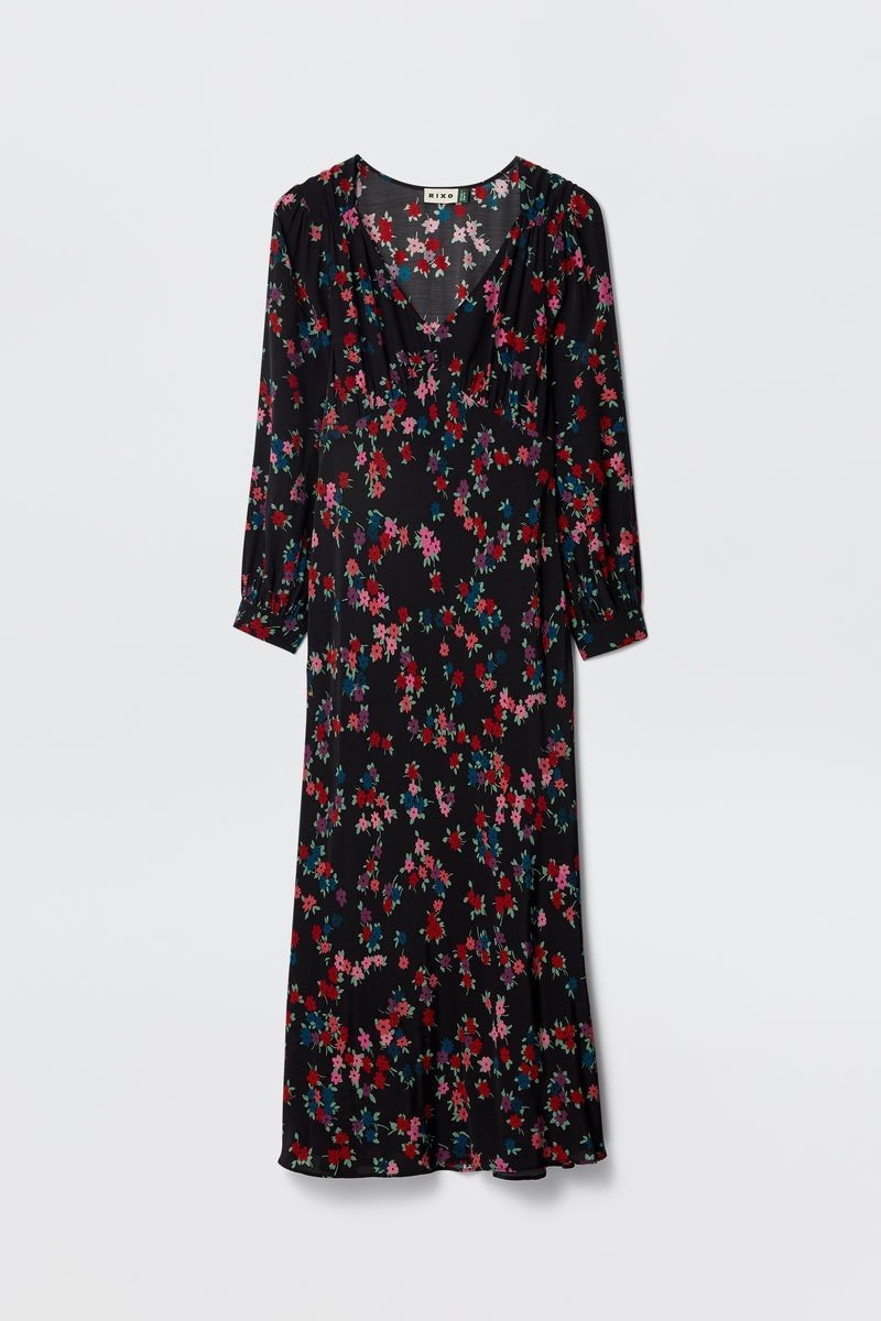 Rixo maxi floral print dress nieuw, Zwart, Nieuw, Ophalen of Verzenden, Rixo