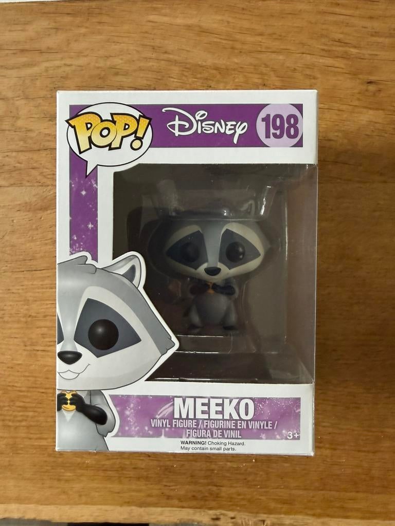 Funko Pop Disney Pocahontas Meeko, Ophalen of Verzenden, Pocahontas of Kl. Zeemeermin, Zo goed als nieuw, Beeldje of Figuurtje