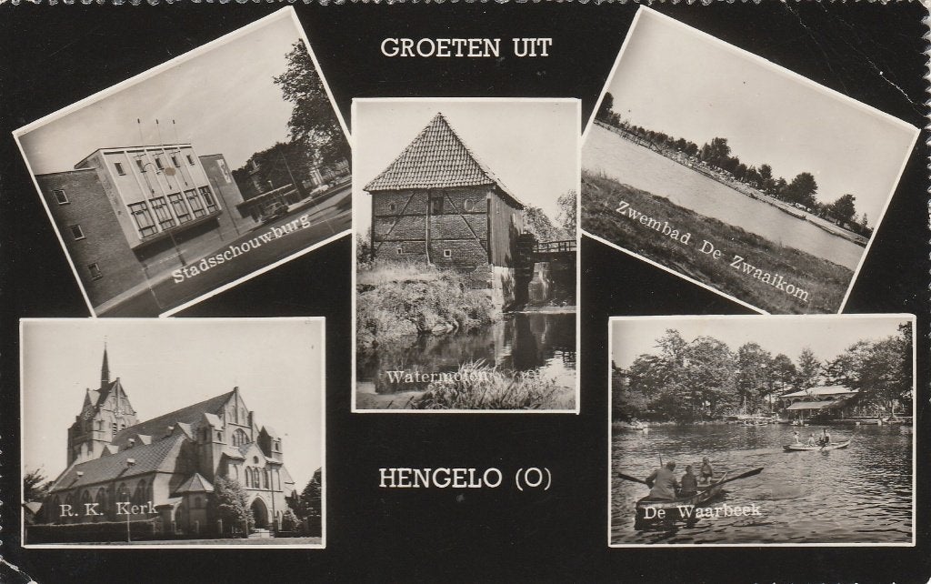 Hengelo, Ophalen of Verzenden, 1940 tot 1960, Gelopen, Overijssel