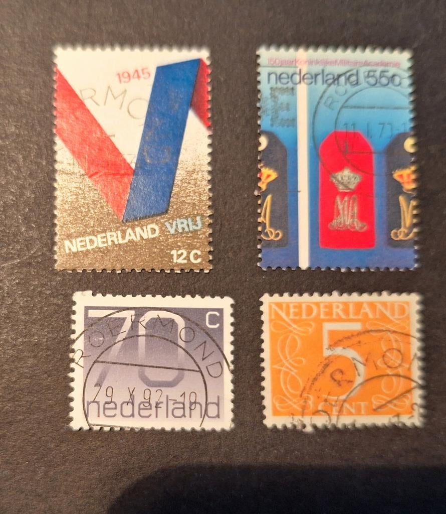 4 x stempel ROERMOND, Ophalen of Verzenden, Na 1940, Gestempeld