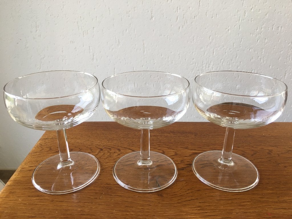 3 IJs/Vruchten/Champagne Coupes Nieuw, Verzamelen, Glas en Borrelglaasjes, Ophalen of Verzenden, Nieuw, Bierglas
