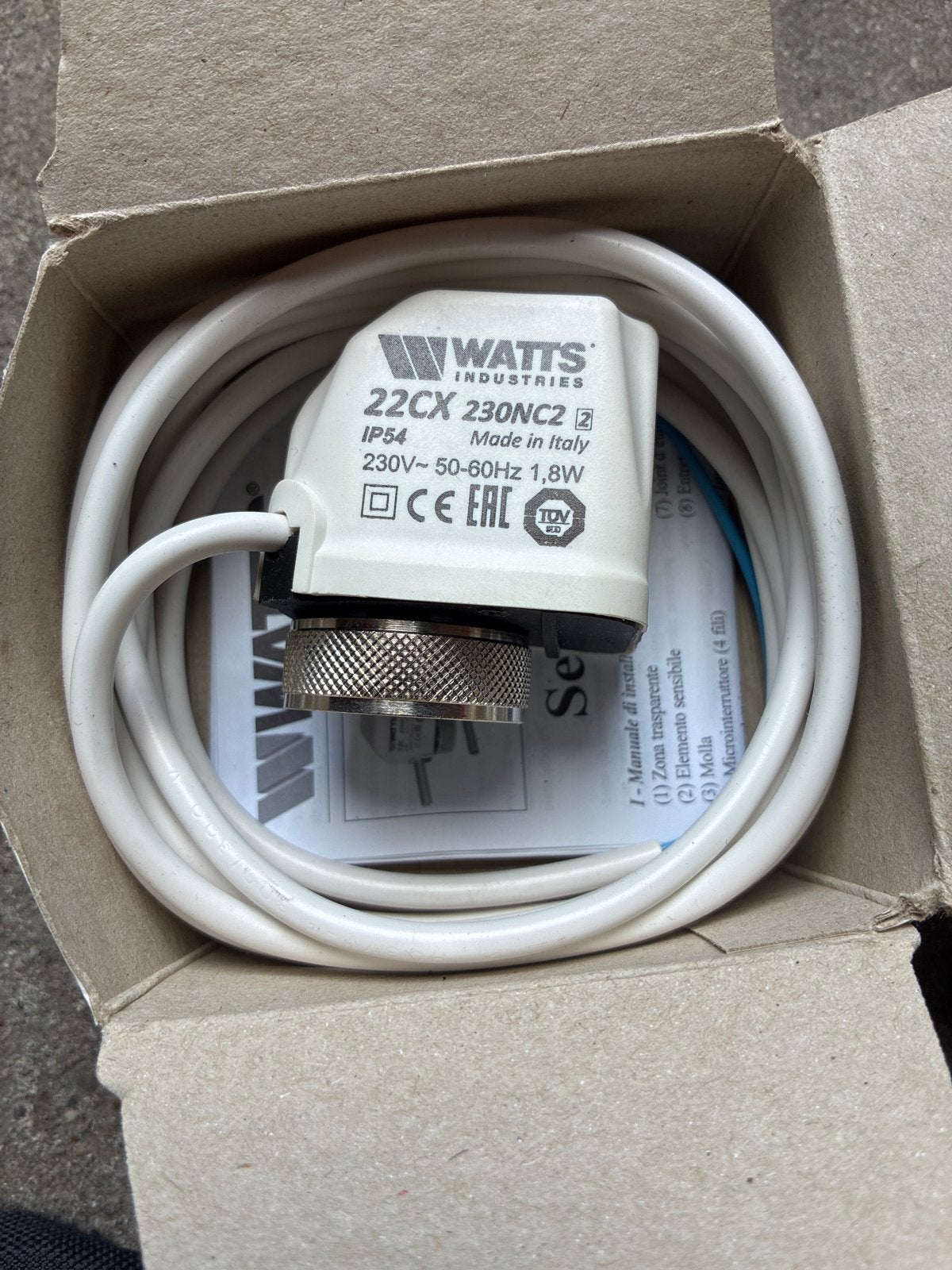 Elektronische Thermostaatkraan CV 230V - Eenvoudige Installa, Doe-het-zelf en Verbouw, Ophalen of Verzenden, Nieuw