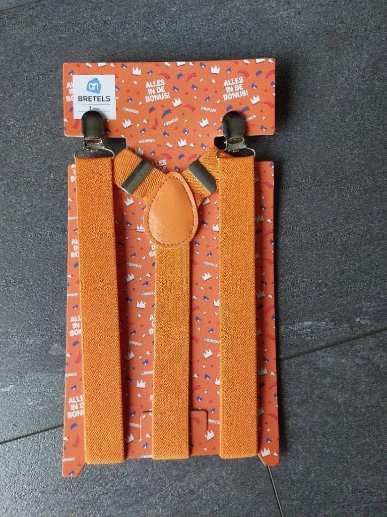 Nieuwe oranje bretels, Ophalen of Verzenden, Nieuw, Feestartikel, Oranje of Koningsdag