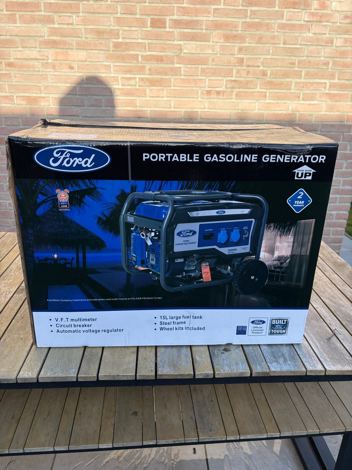 Ford FG5050 Benzine Generator - Nieuw in doos, Ophalen, Nieuw, Minder dan 5 kVA, Benzine