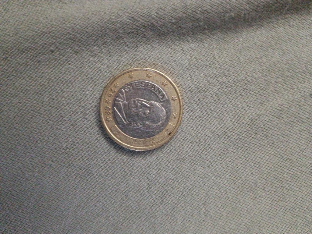 Speciale 1 euro munt., Ophalen, 1 euro, Zilver, Spanje