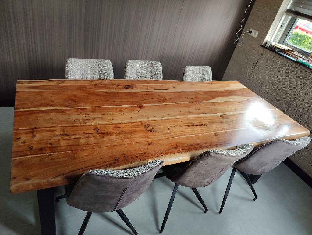 Eettafel 6 personen, Ophalen, Gebruikt, 200 cm of meer, 50 tot 100 cm