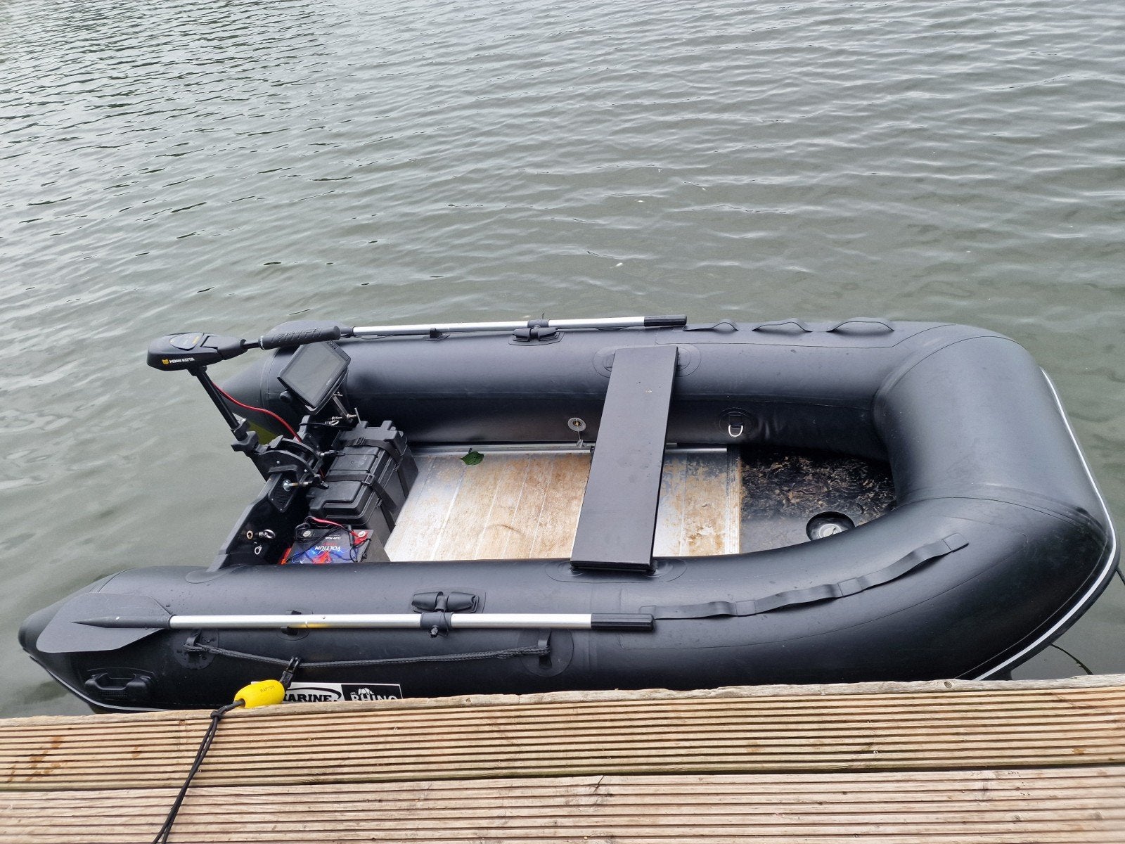 NIMARINE RHINO BLACK SPECIAL 290 CM MET MOTOR EN ACCU, Watersport en Boten, Ophalen, Overige typen