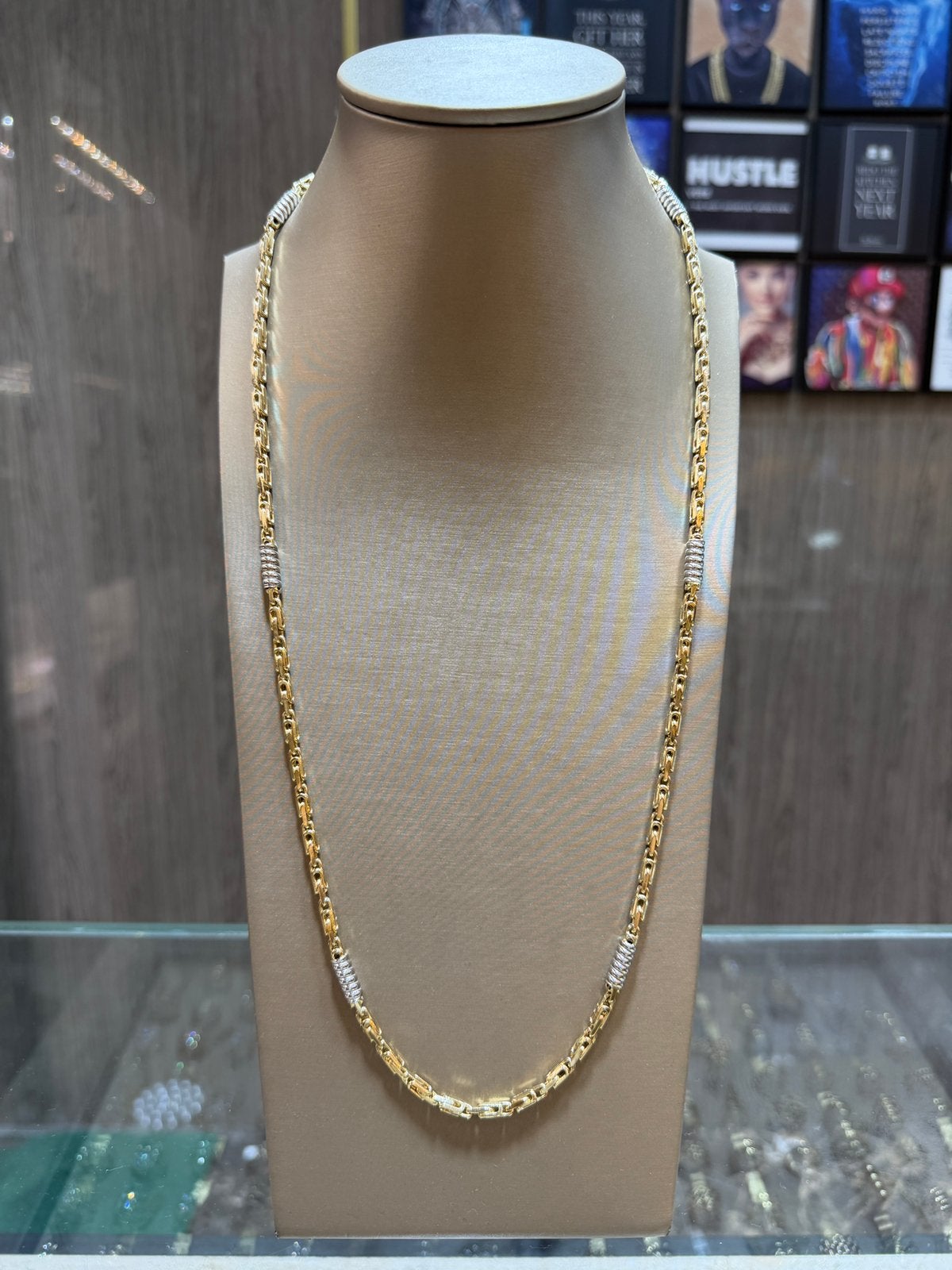 14KT Goud - 57.34 Gram - Ketting -MONTE CARLO - Herenketting, Sieraden, Tassen en Uiterlijk, Kettingen, Ophalen, Nieuw, Goud