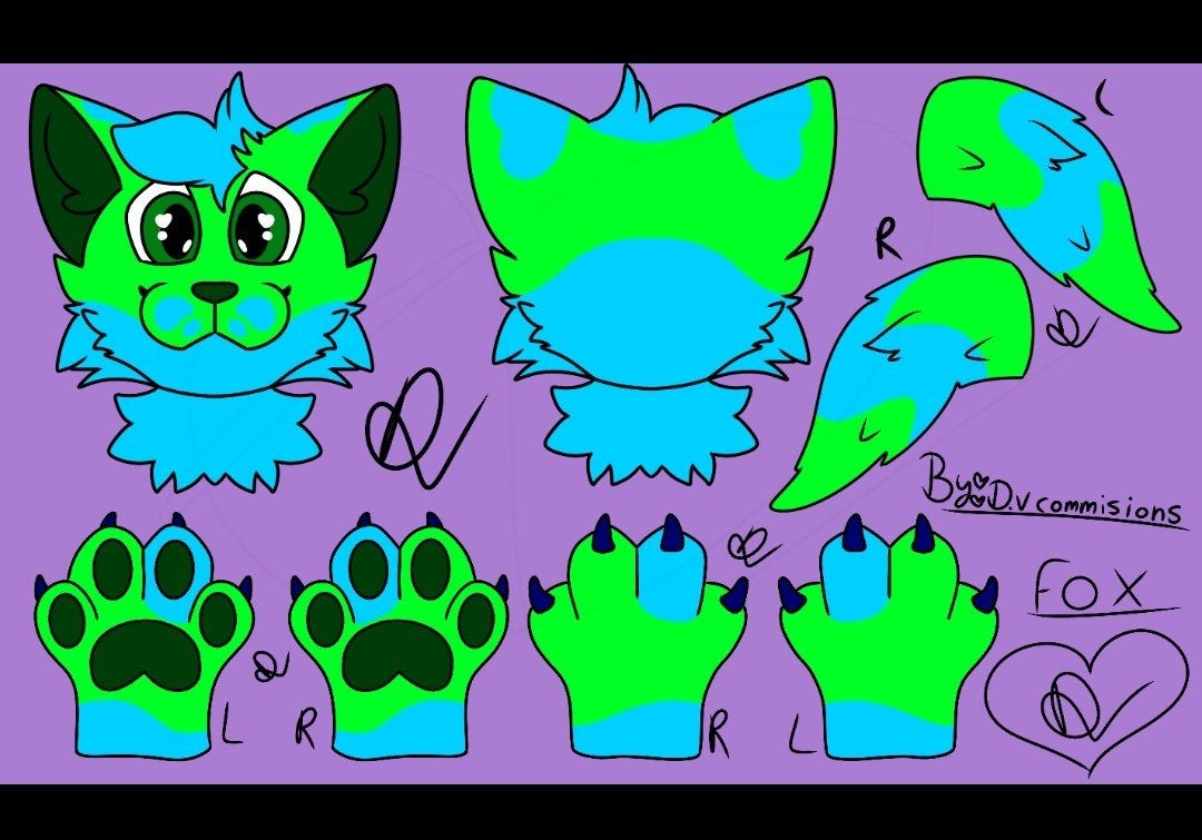 fursuit fox pre claim handpaws and / or tail, Ophalen of Verzenden, Nieuw