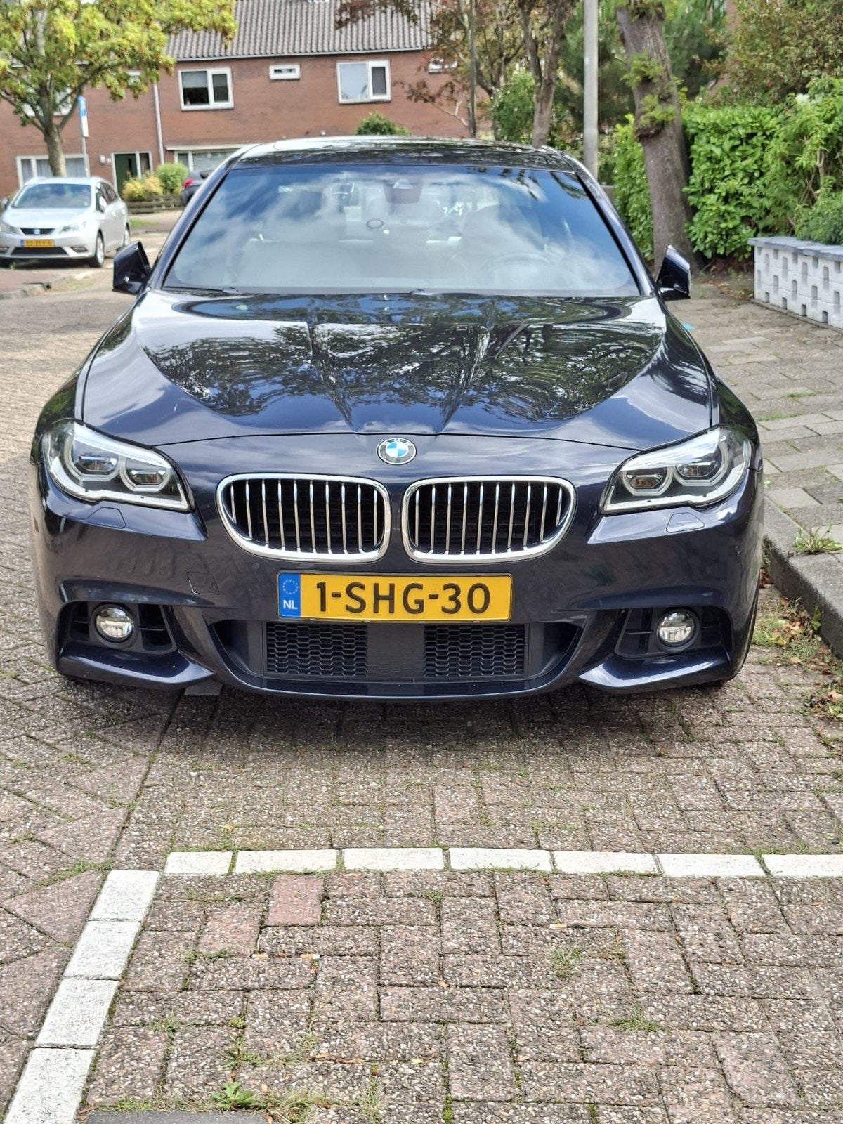 BMW 5-Serie 535i 306pk Aut. 2013 Blauw, Auto's, Achterwielaandrijving, 2000 kg, Blauw, Origineel Nederlands