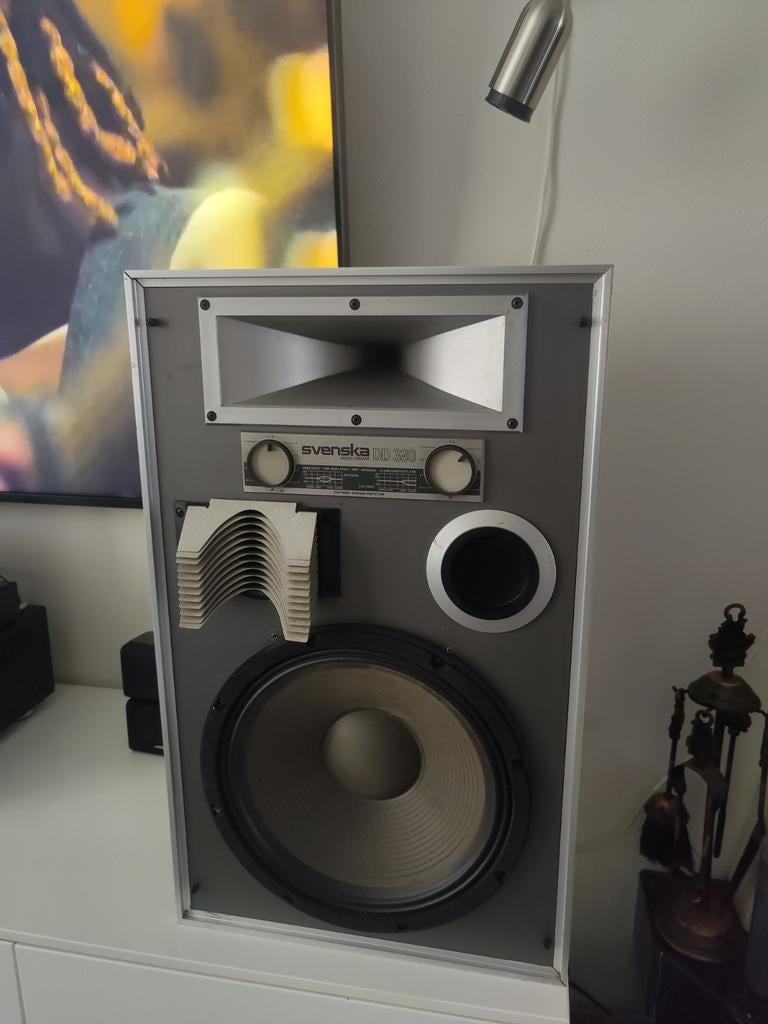 Svenska DD 330 Disco Driver Vintage Luidspreker jaren 80, Gebruikt, 120 watt of meer, Front, Rear of Stereo speakers, Ophalen