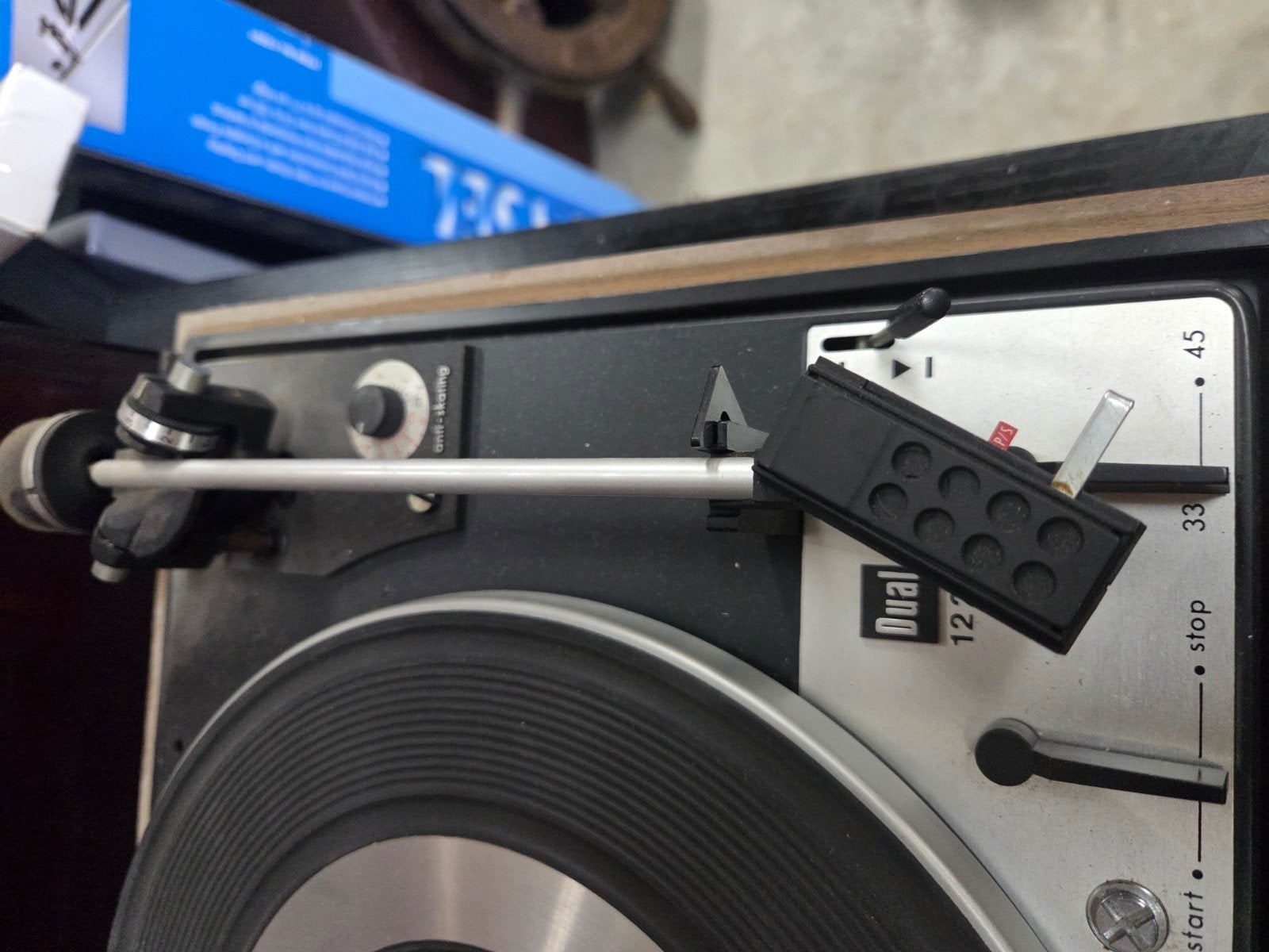 Dual 1224 Platenspeler met Pitch-regelaar, Ophalen, Dual, Pitch-regelaar