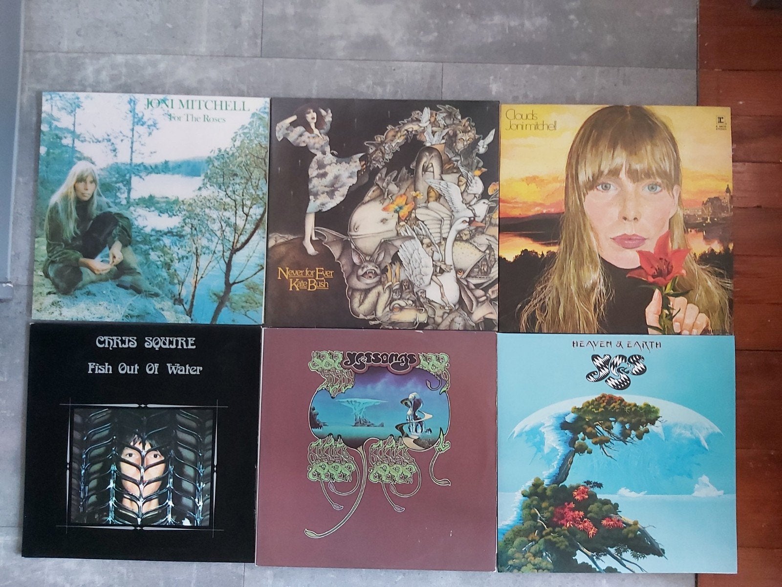 Platencollectie Joni Mitchell, Kate Bush, Yes, Chris Squire, Ophalen of Verzenden, 12 inch, Poprock, 1970 - 1979