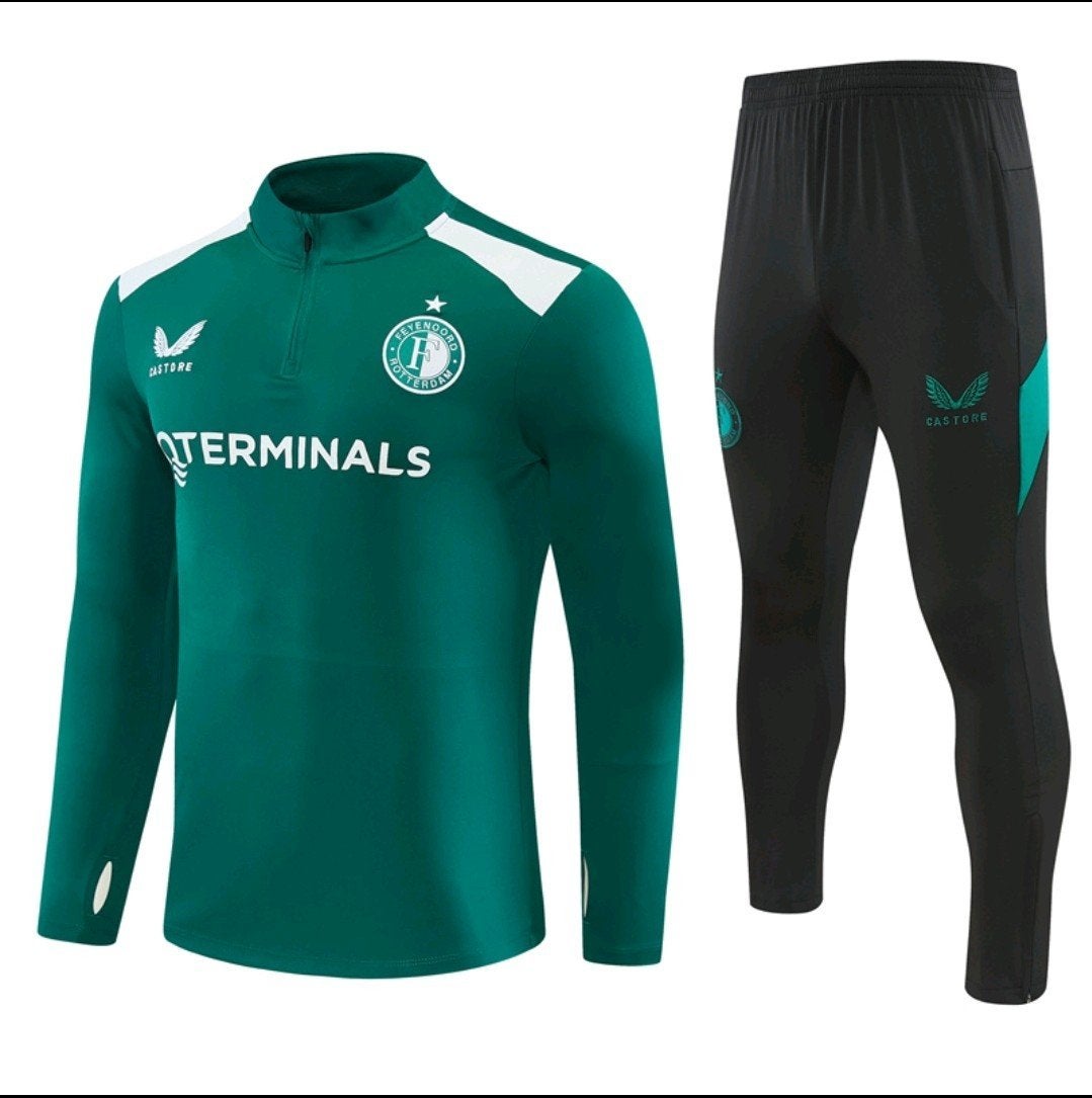 Feyenoord Trainingspak Groen - Alle Maten Beschikbaar, Kleding | Heren, Castore, Nieuw, Overige maten, Ophalen of Verzenden