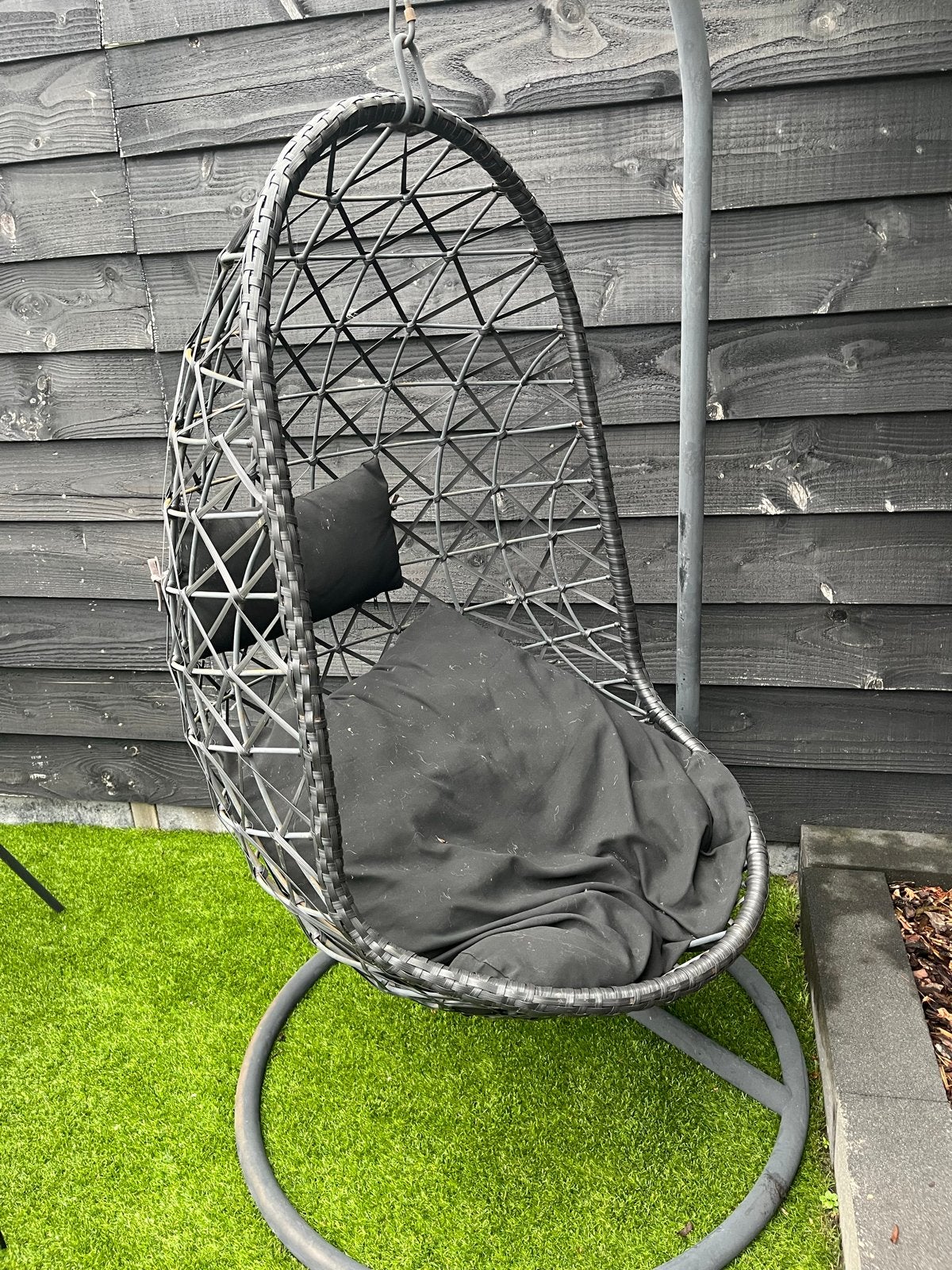 Comfortabele Schommelstoel voor Buiten - Scherpenzeel, Tuin en Terras, Hangmatten, Ophalen, Gebruikt, Met standaard, Eenpersoons