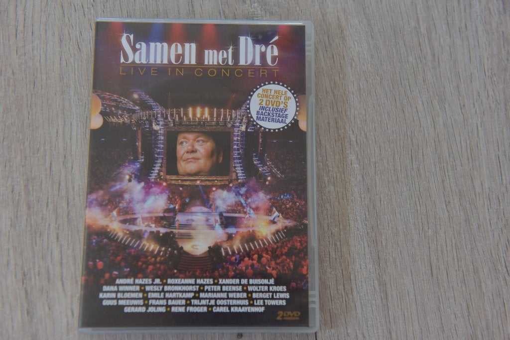 SAMEN MET DRE LIVE IN CONCERT 2DVDbox, Alle leeftijden, Verzenden, Zo goed als nieuw
