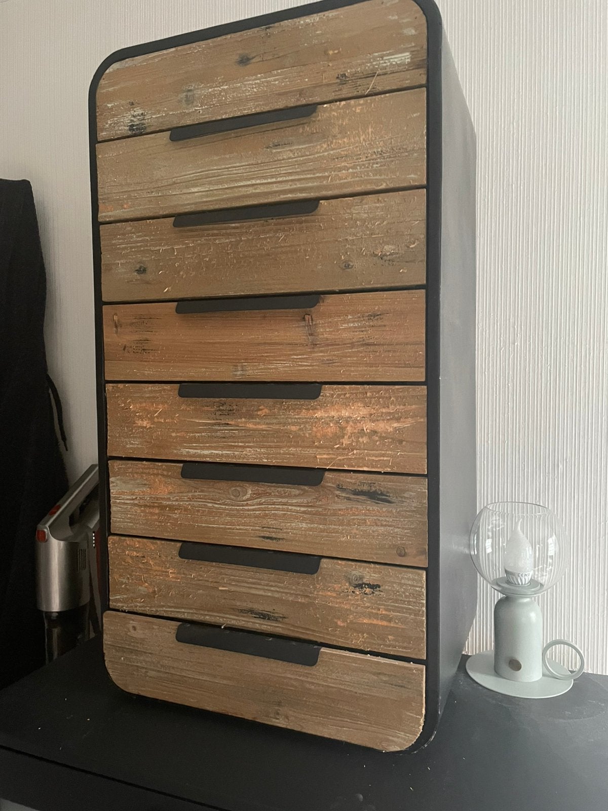 Vintage sloophouten kastje, Ophalen, 50 tot 100 cm, Zo goed als nieuw, Minder dan 100 cm