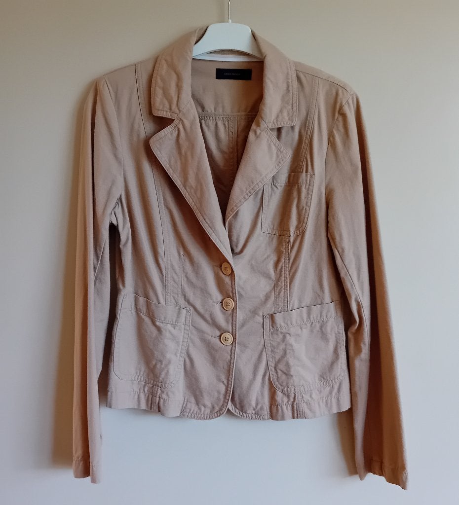 Katoenen blazer, Maat 38/40 (M), Vero Moda, Beige, Ophalen of Verzenden