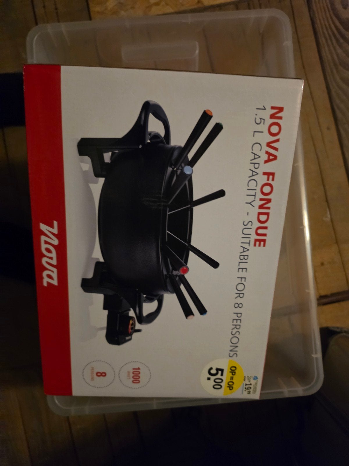 Nova Fonduepan 1.5L - Geschikt voor 8 personen, Ophalen, Nieuw