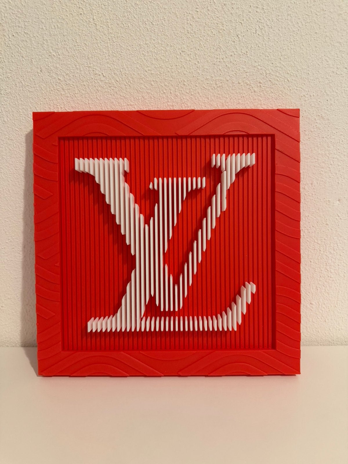 3D- geprinte Louis Vuitton wanddecoratie, Meerkleurig, 13 cm, Ophalen of Verzenden, 13 cm